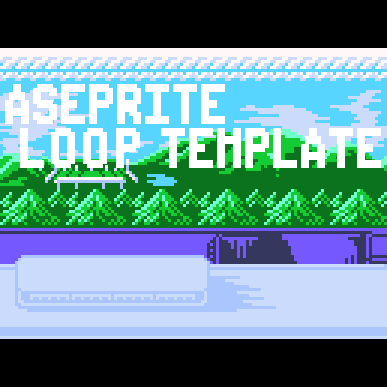 【Aseprite用】背景スクロールにも/多重ループレイヤテンプレート