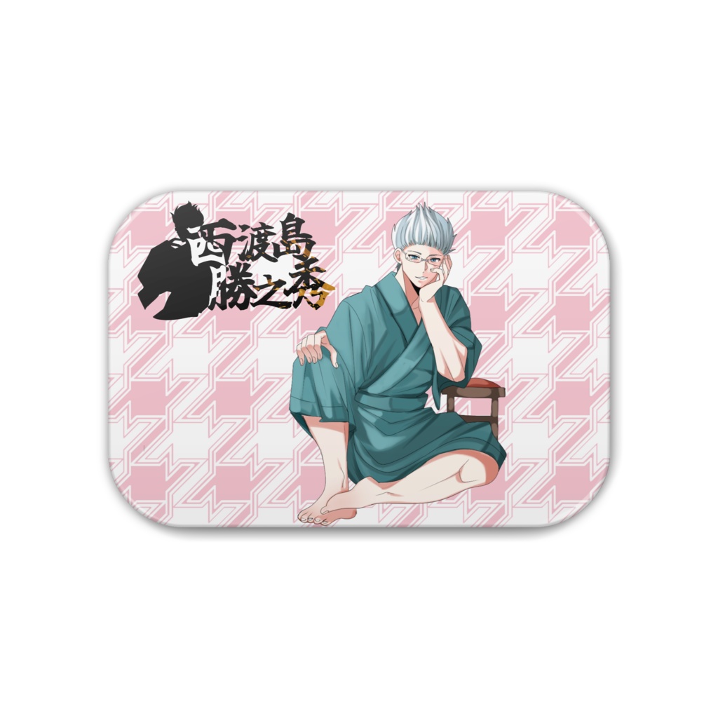 缶バッチ　一周年記念