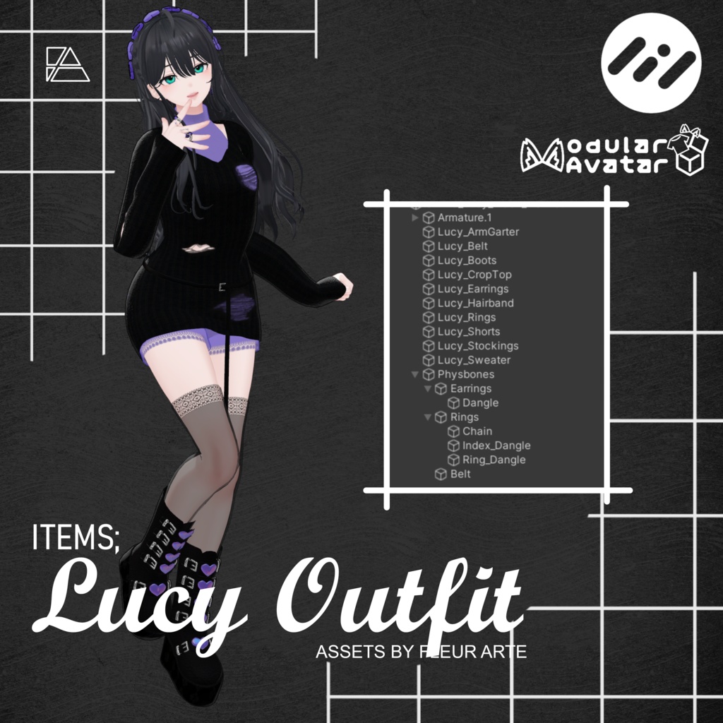 ルーシー衣装 「森」/ LUCY OUTFIT "SHINRA"