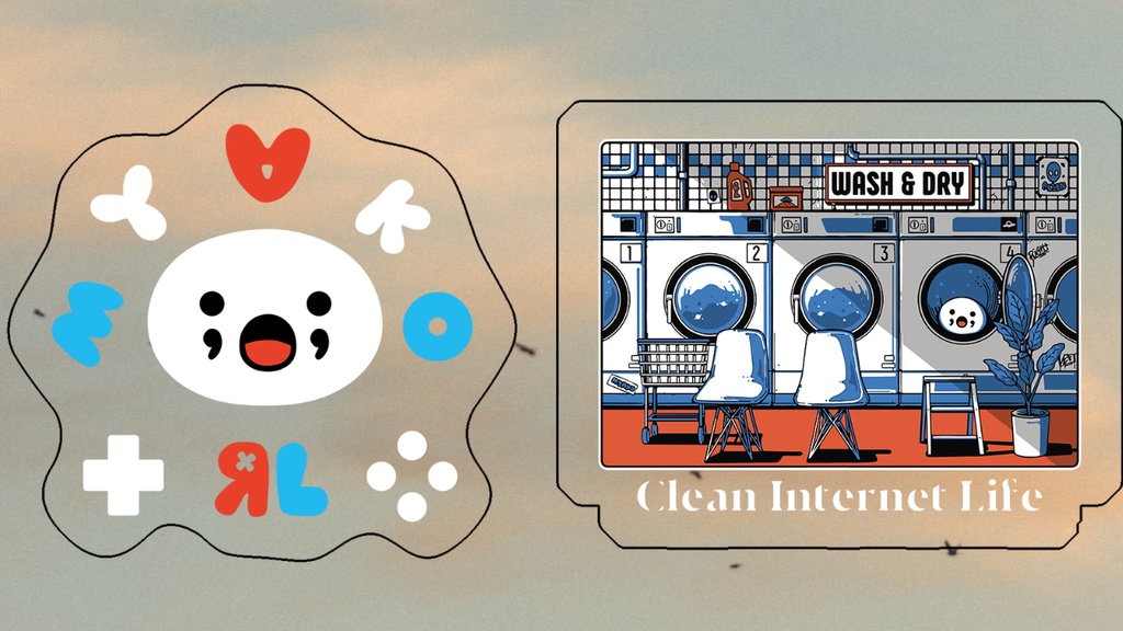 スマホに貼れるクリアステッカーセット【B】