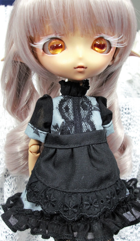 メイド風ワンピースセット(コウモリ)/ハルモニアシリーズハンドメイド品