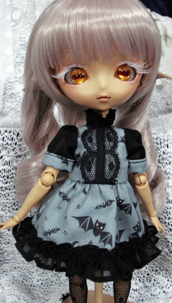 メイド風ワンピースセット(コウモリ)/ハルモニアシリーズハンドメイド品