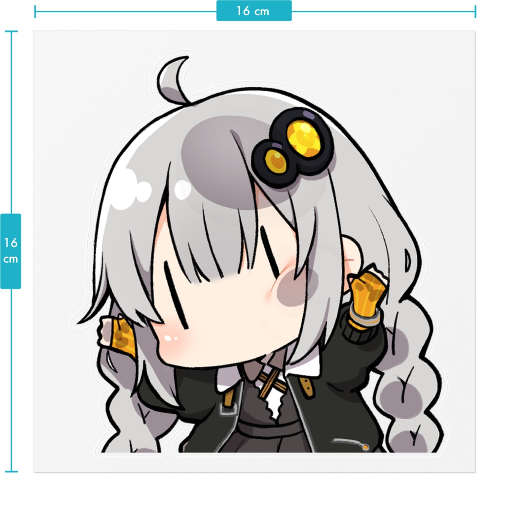 閉じ込めあかりちゃんクリアステッカー