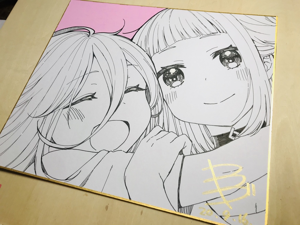 【イラスト色紙】いあおね