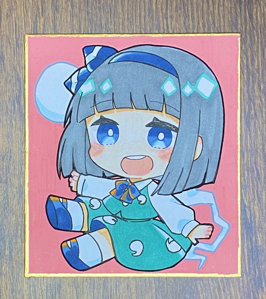 【直筆イラスト色紙】ミニ妖夢A