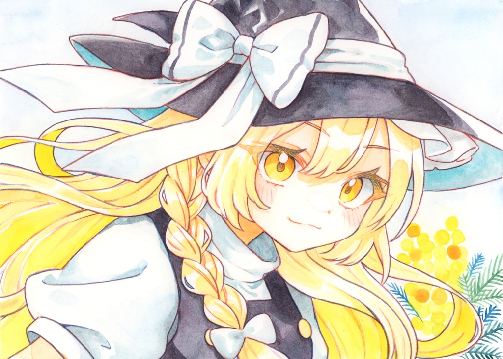 A4原画　霧雨魔理沙【ミモザ】