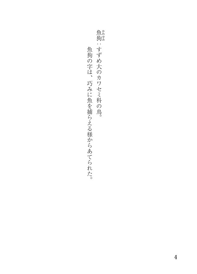 魚狗の囀り