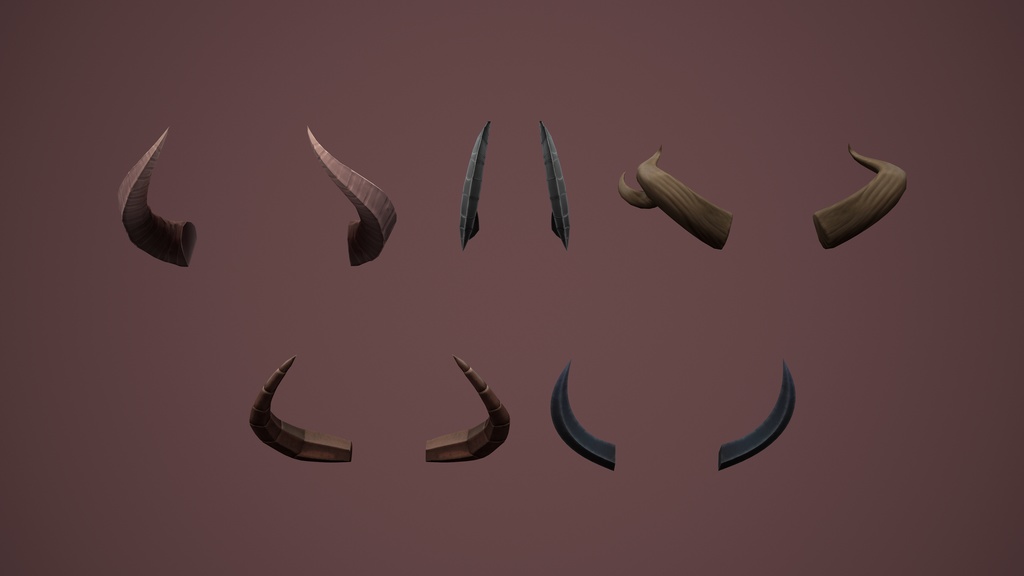 Anime Horn Pack for VRChat : VRChat用アニメホーンパック