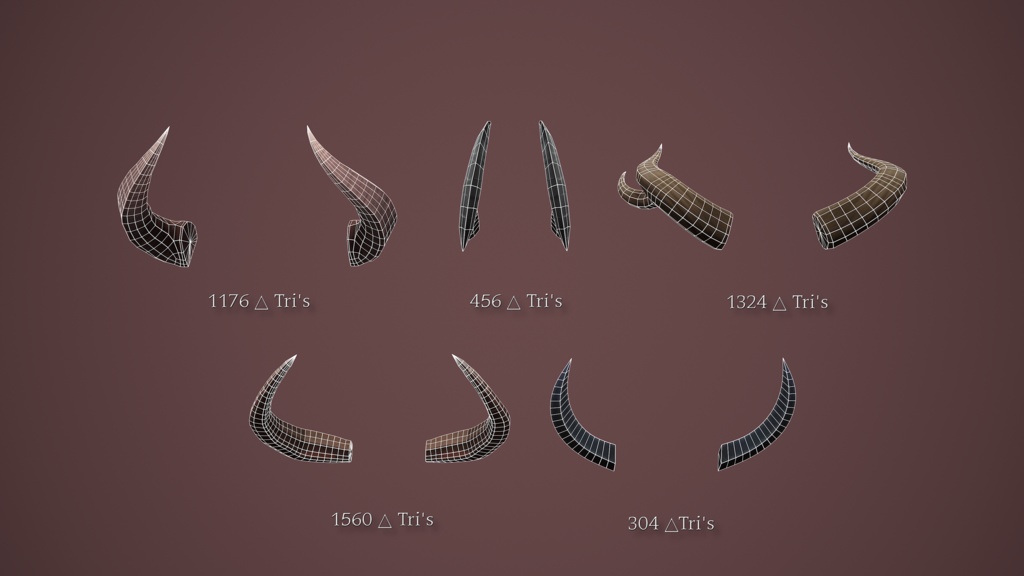 Anime Horn Pack for VRChat : VRChat用アニメホーンパック