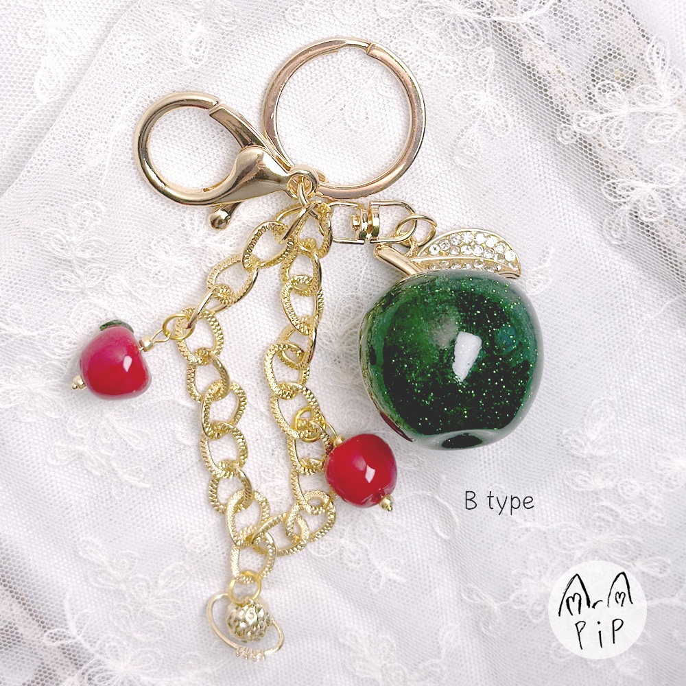 *恋と深空*マヒル*イメージアイテム*ストラップ キーホルダー・りんご