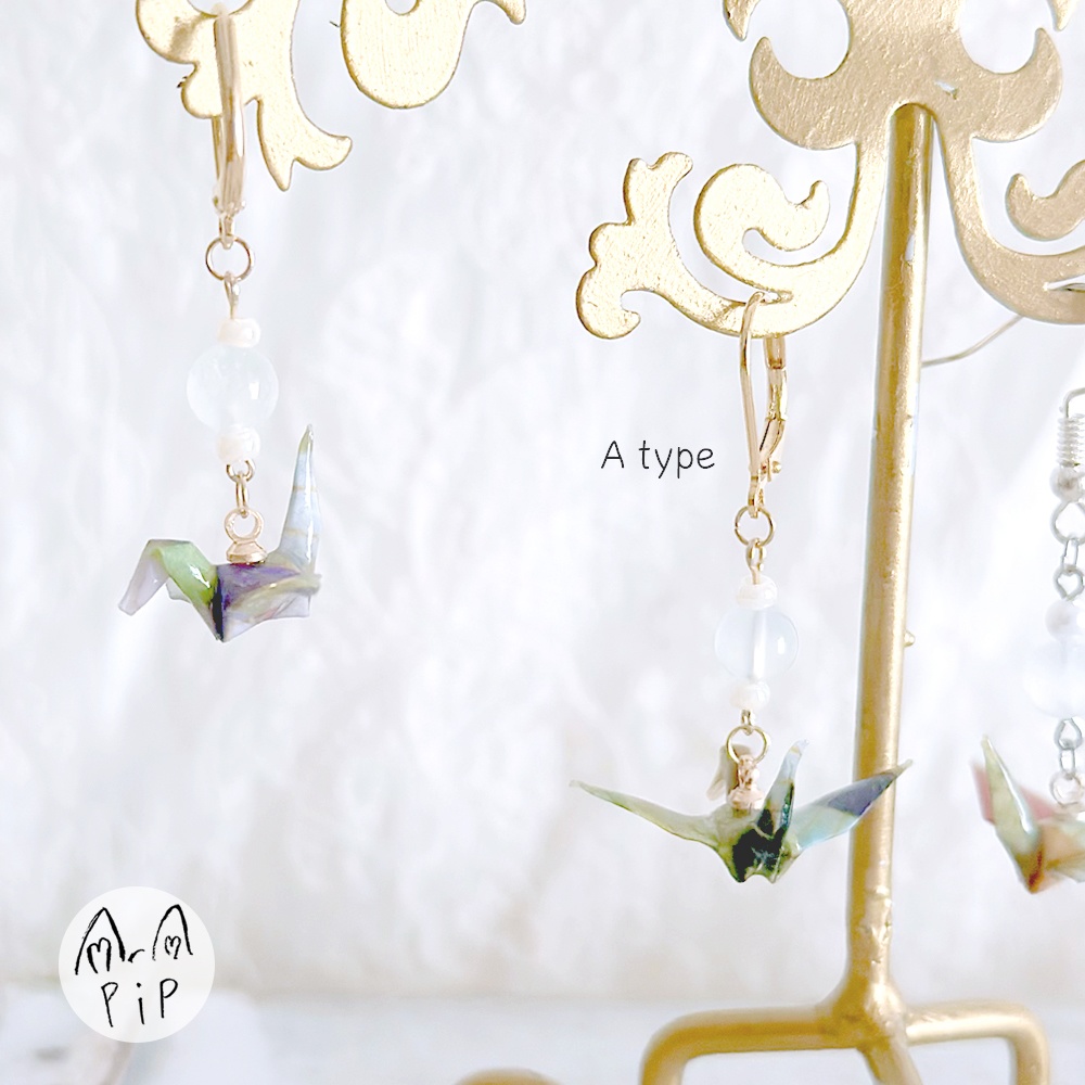 ＊恋と深空＊マヒル＊イメージアクセサリー＊ピアス・おり鶴