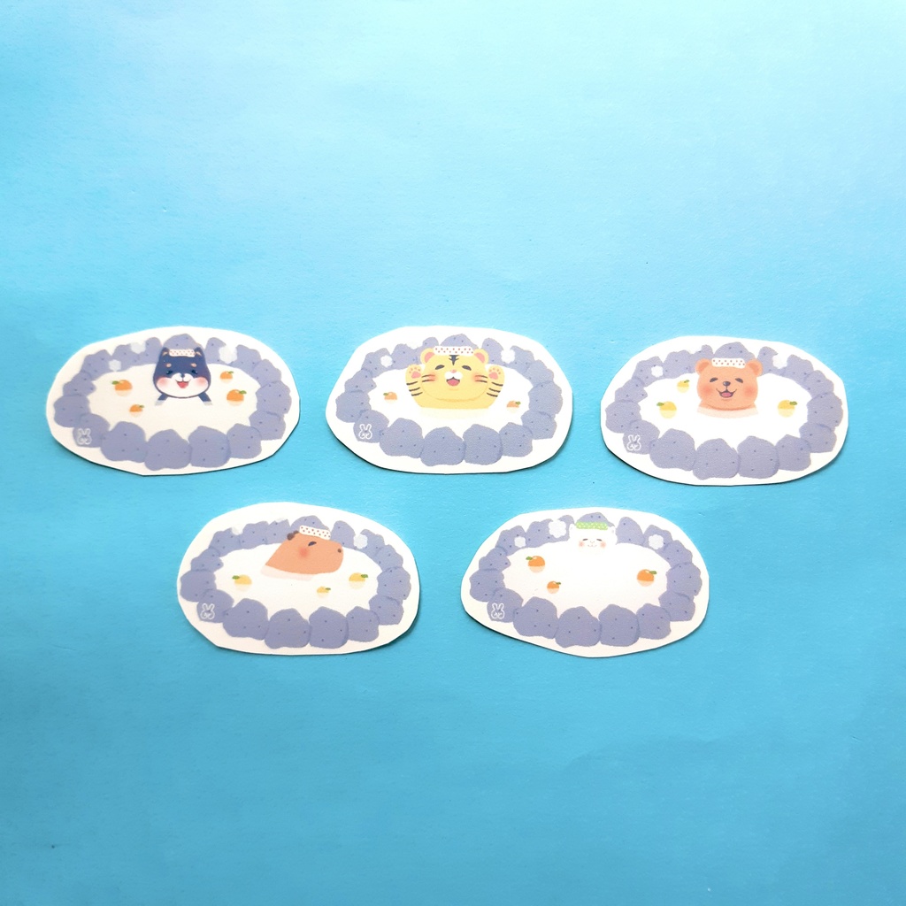 ほかほかアニマルのフレークシール