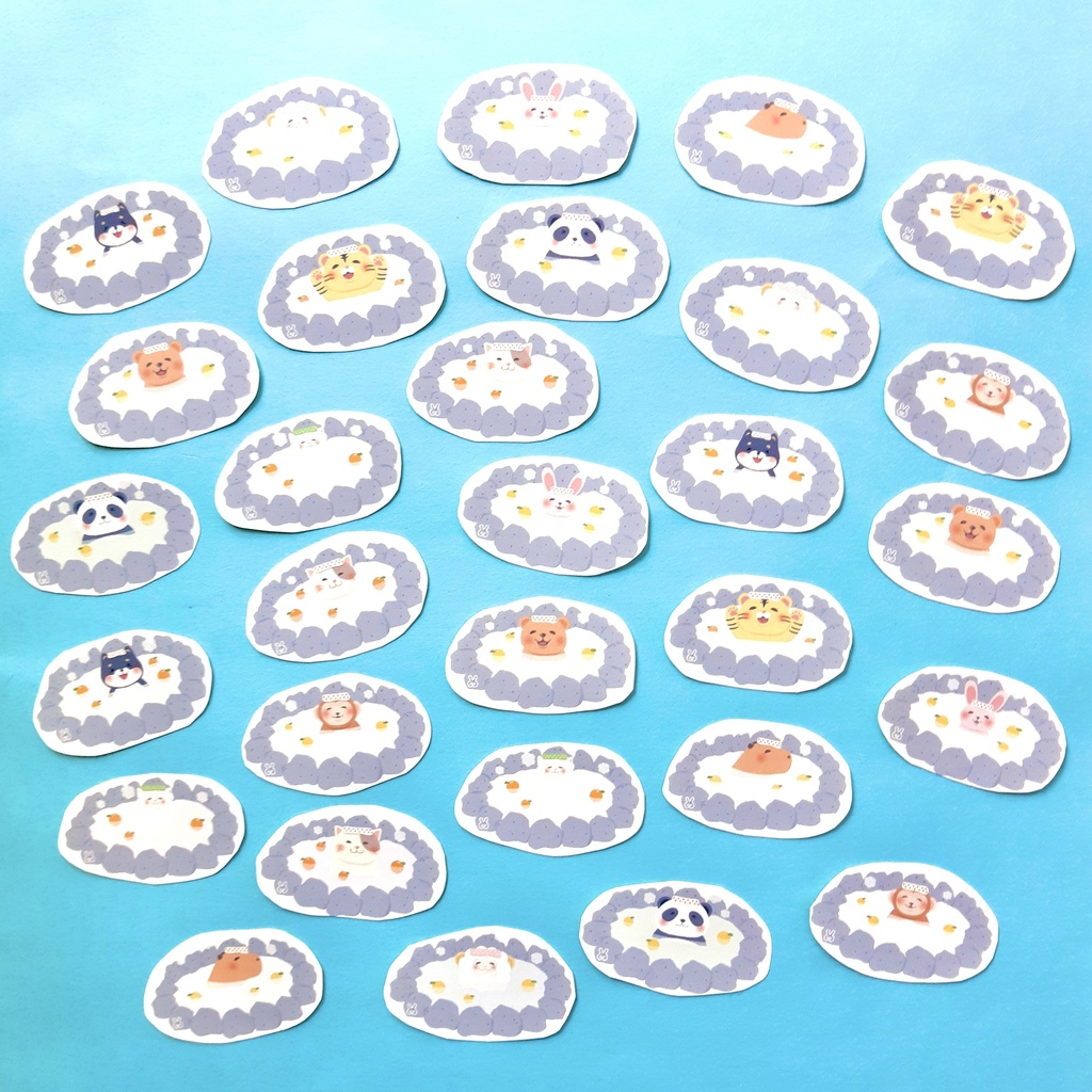 ほかほかアニマルのフレークシール