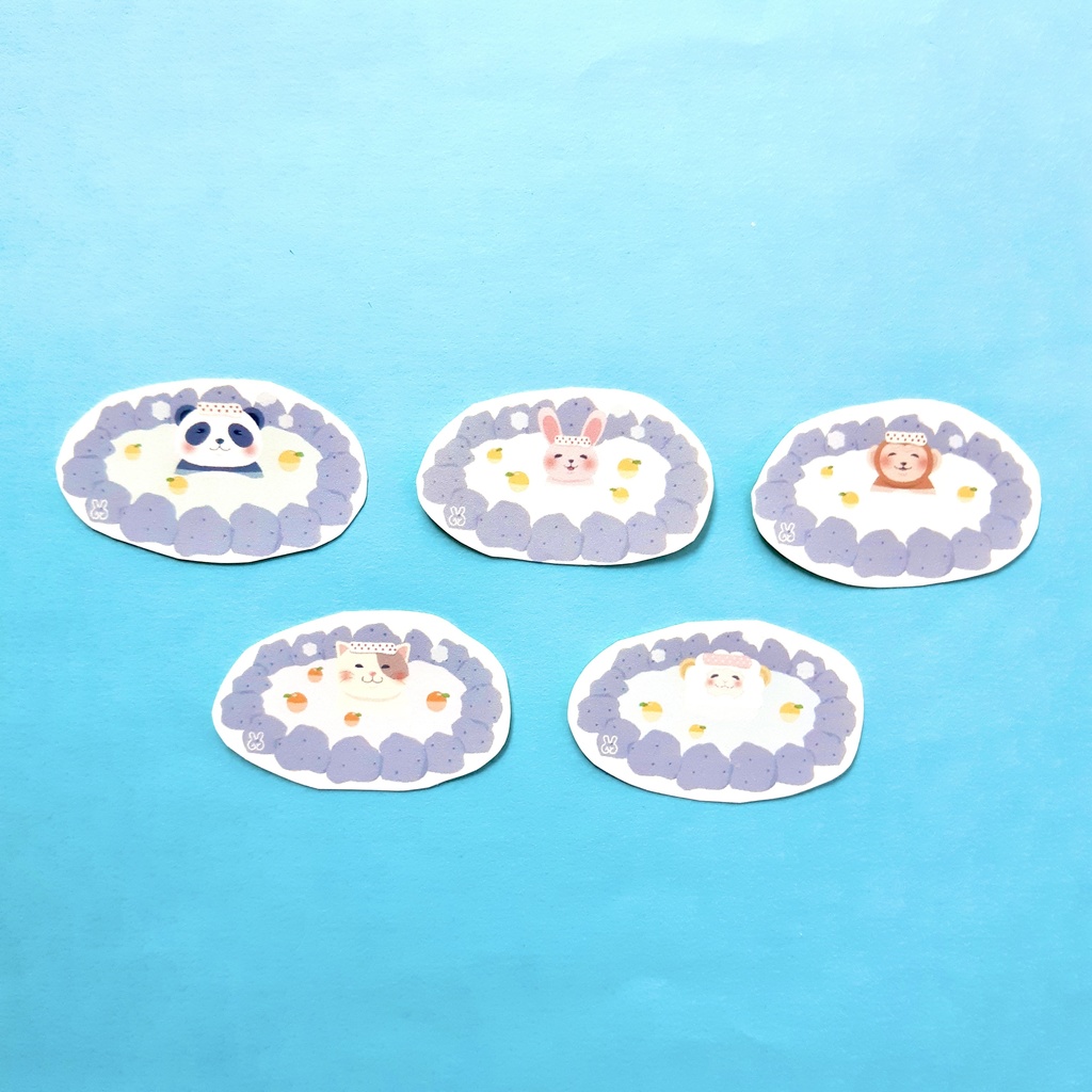 ほかほかアニマルのフレークシール