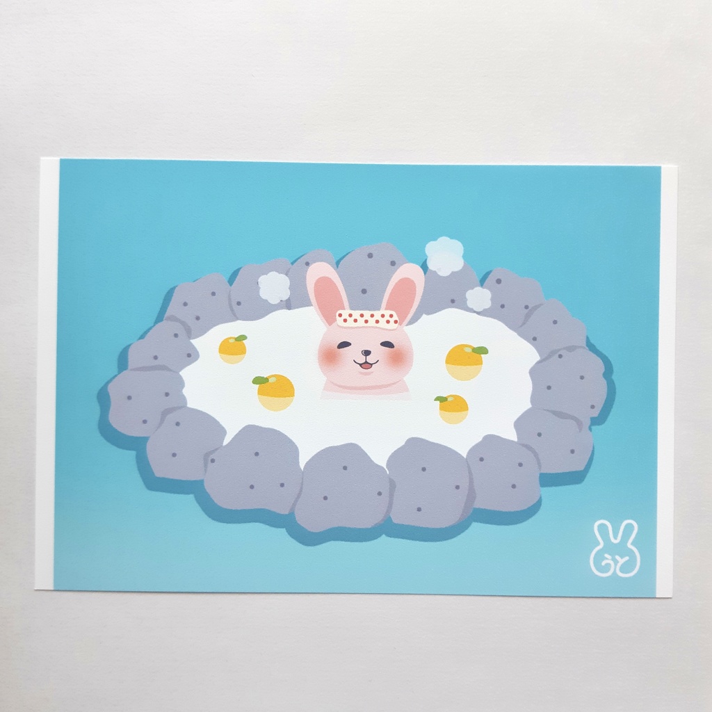 温泉アニマルのポストカード