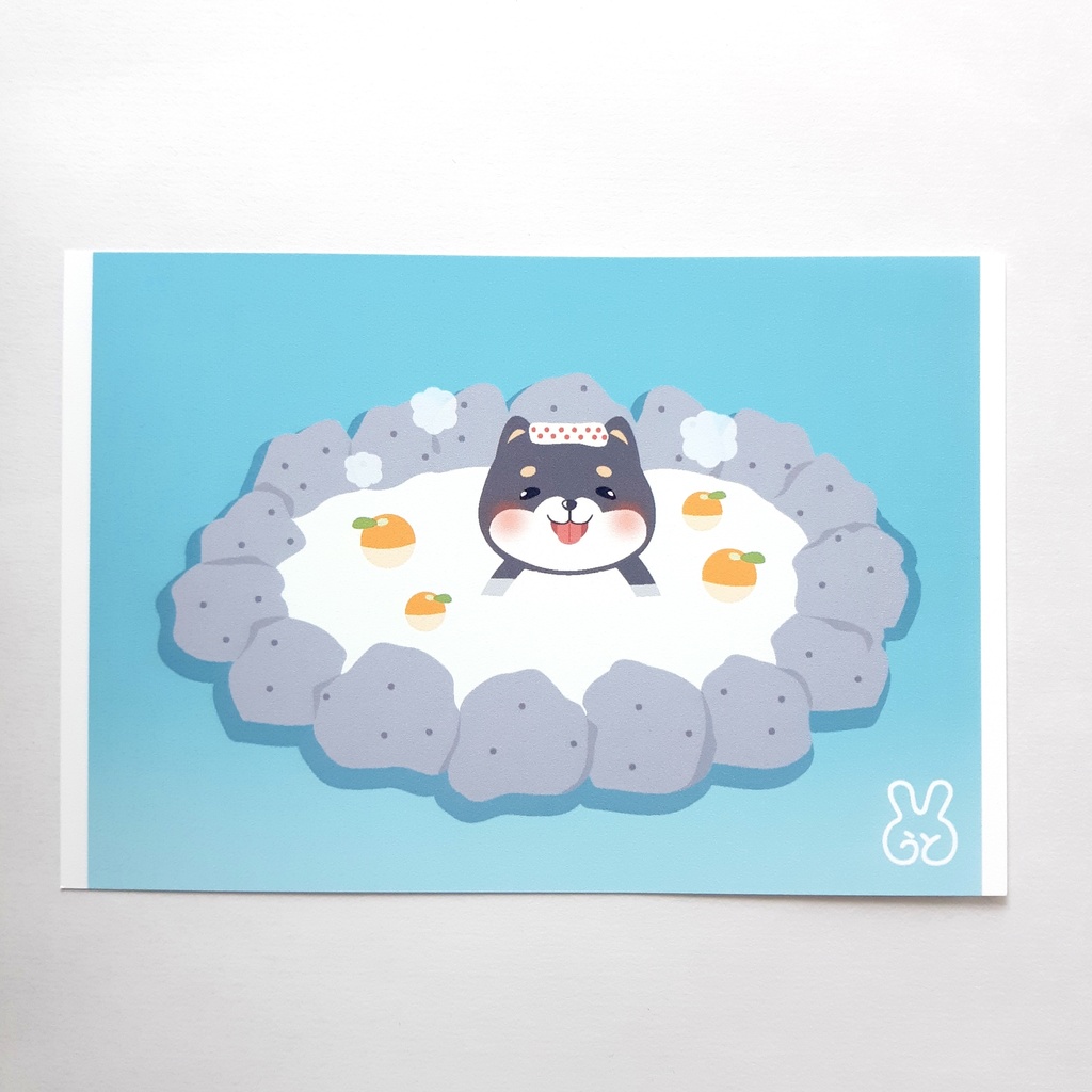 温泉アニマルのポストカード