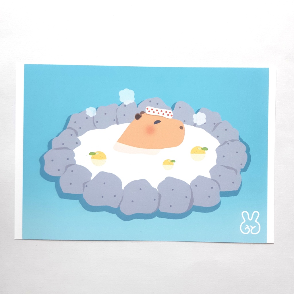 温泉アニマルのポストカード