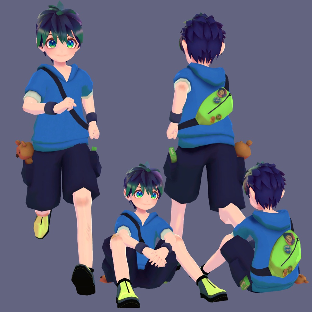 オリジナル3Dモデル「Yobi」(フォールバック対応)