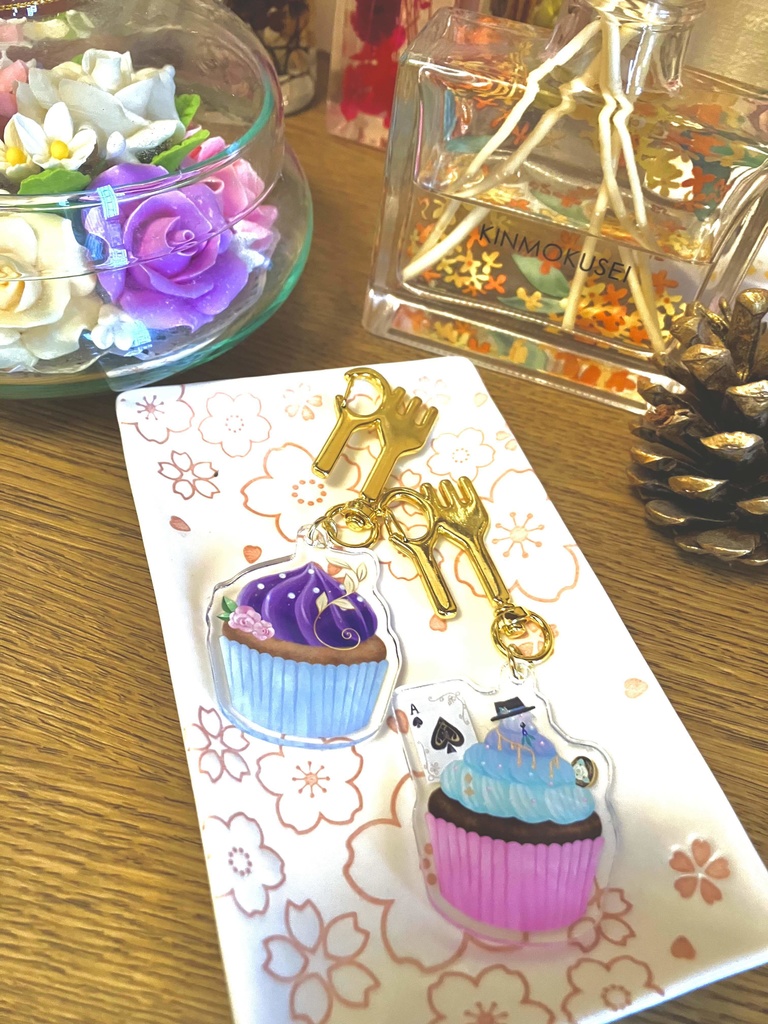 イメージカップケーキアクリルキーホルダーセット