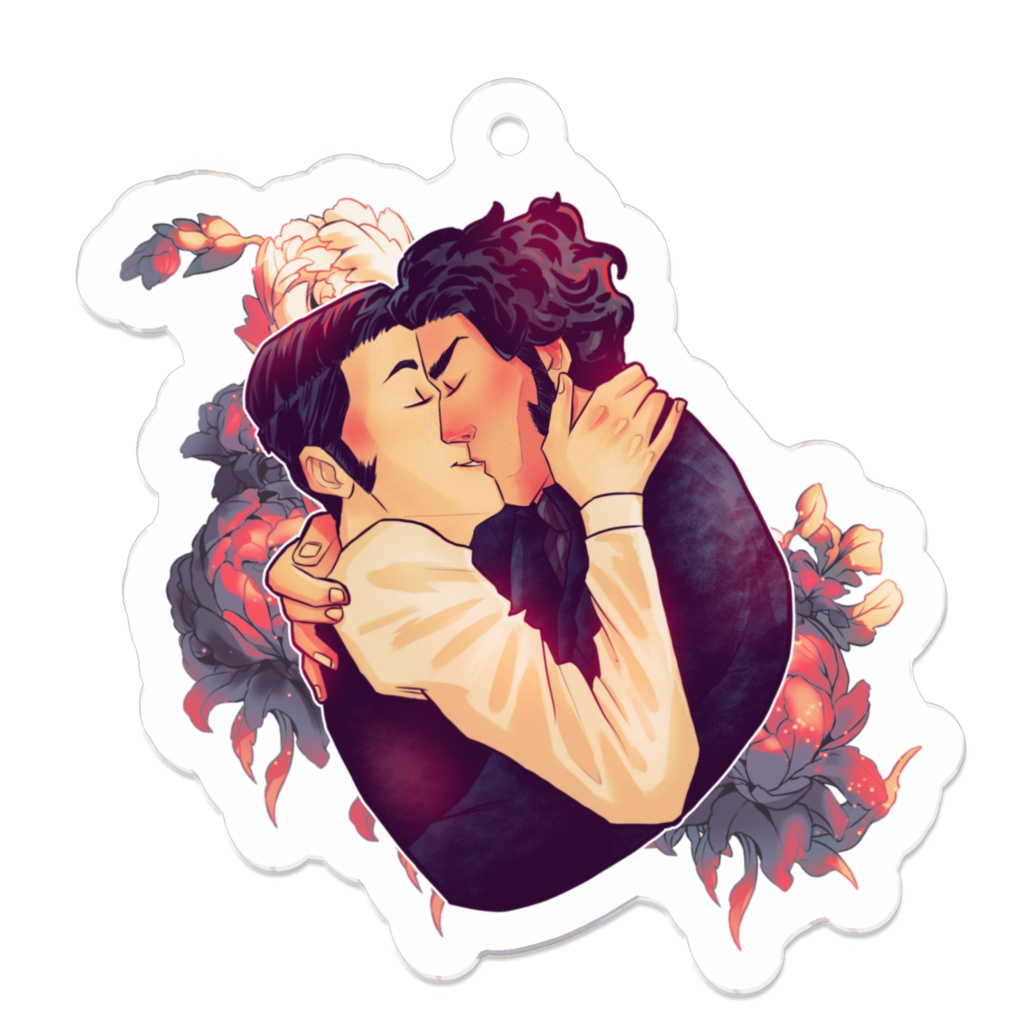 Yaoi Pride & Prejudice acrylic key chain