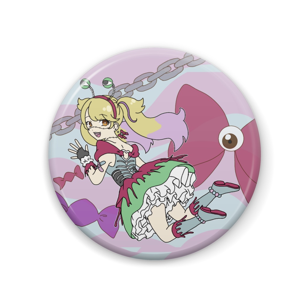ゾンビ娘缶バッジ