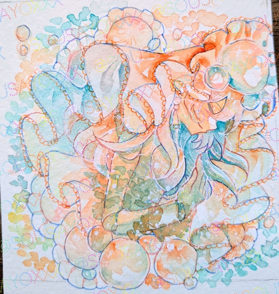 【フレームレス原画】コンクパールの娘