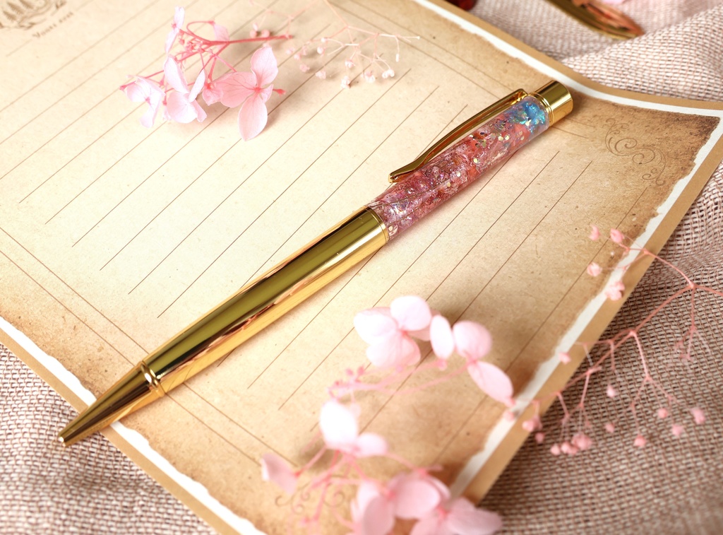 ◇ハーバリウム・春色・ペン◇