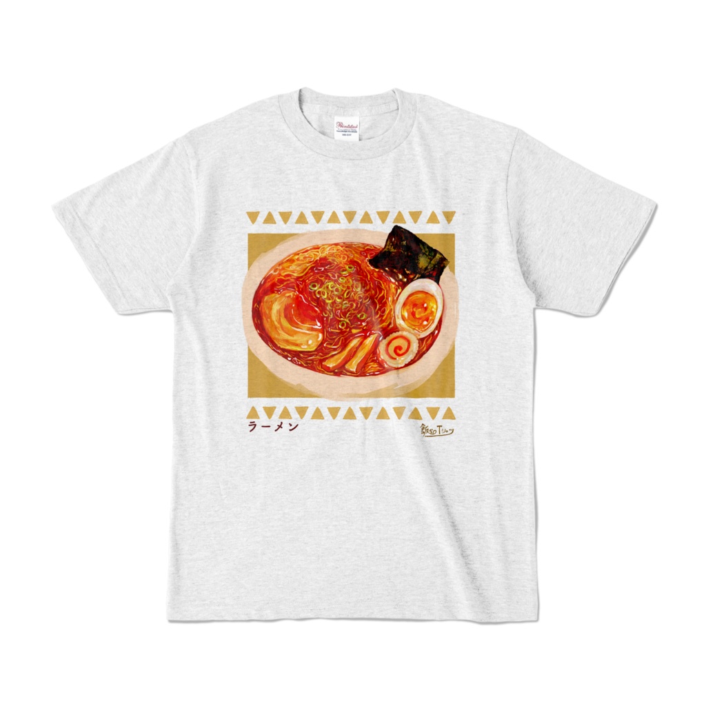 ▲▽飯ペロTシャツ_01_ラーメン:Re_アッシュ▽▲