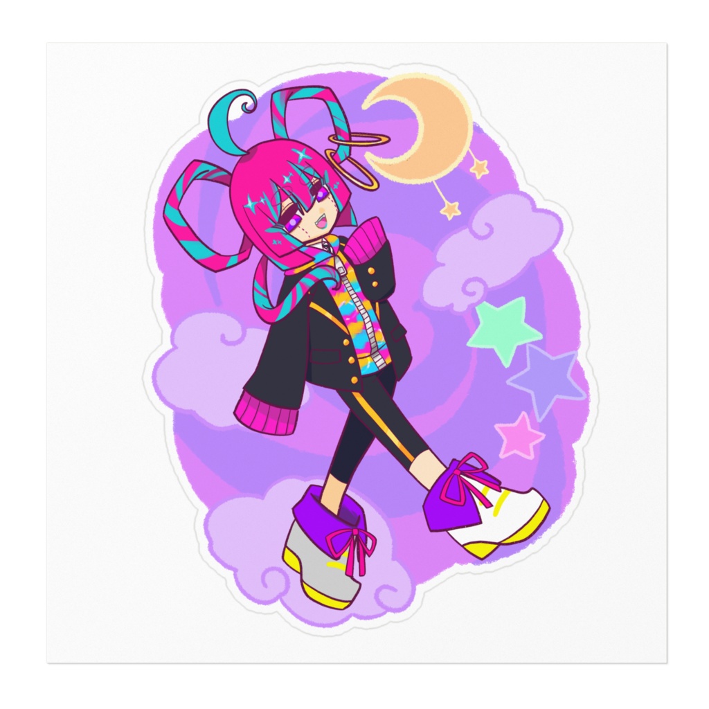 ピンキーちゃんファンアートステッカー