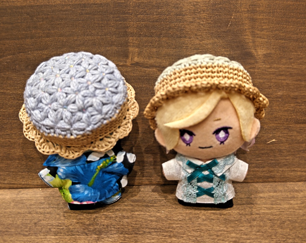 フラワー麦わら帽子