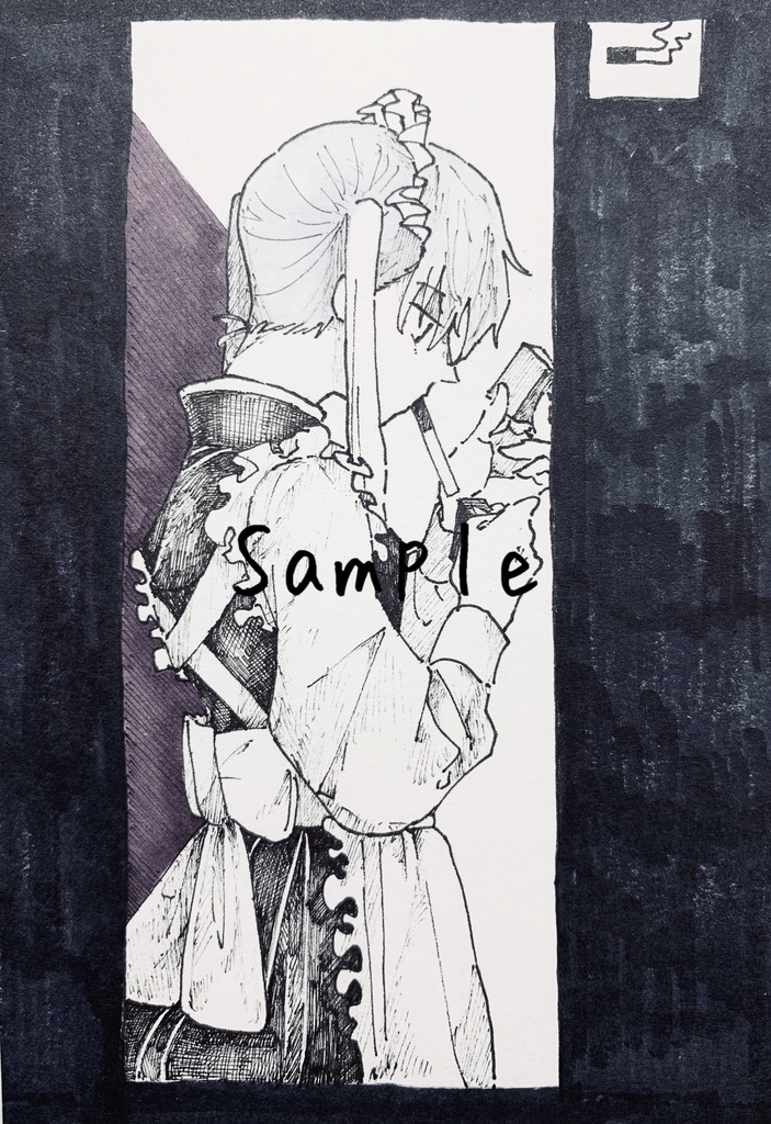 オリジナル原画「スモーキング」