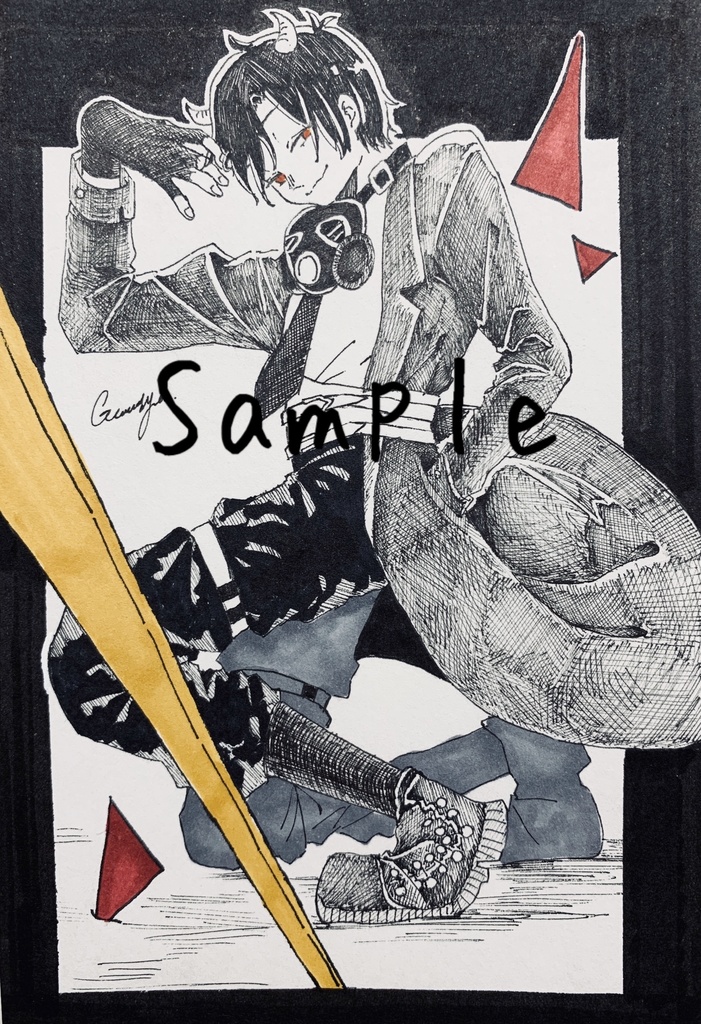 オリジナル原画「悪魔」