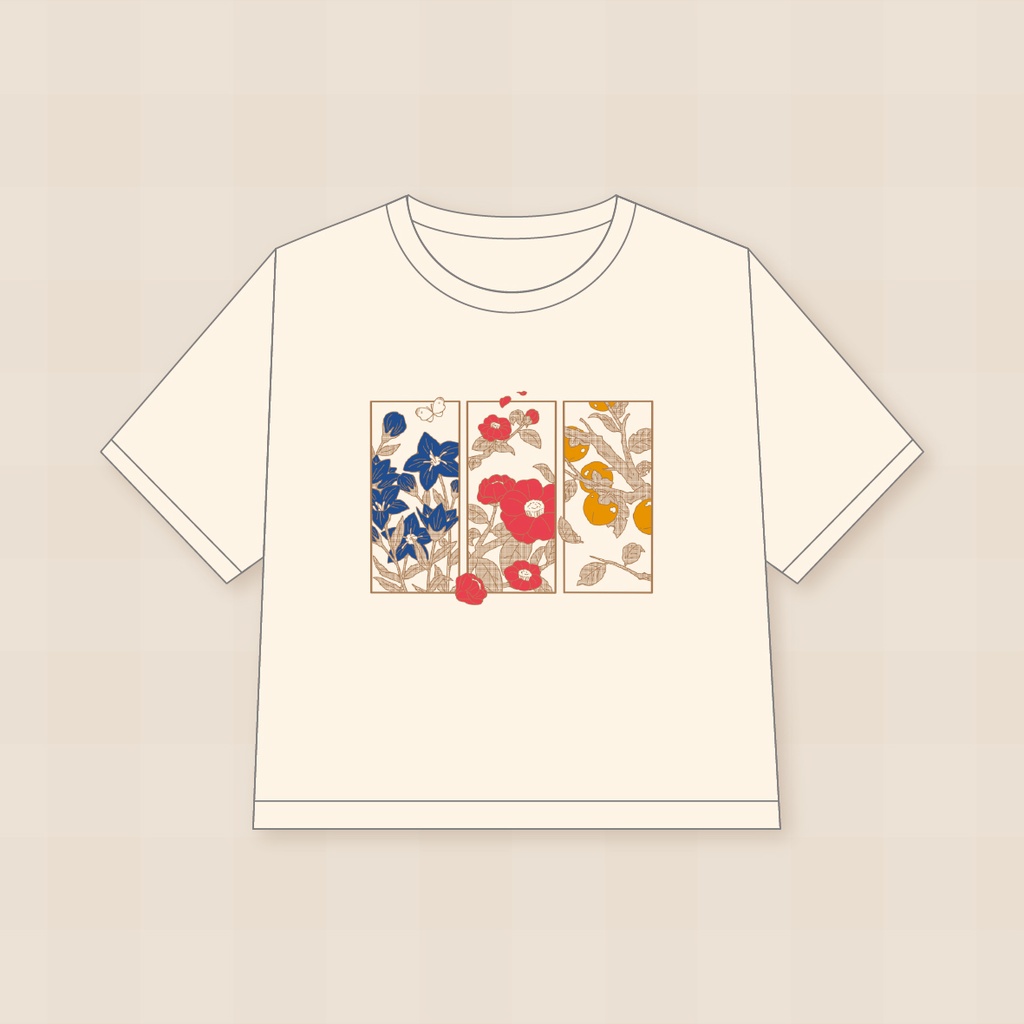 土佐草木オーバーTシャツ ✦︎︎︎ 正面印刷ver.
