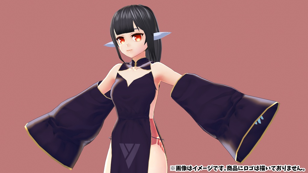 【VRoid】キョンシー風チャイナ服