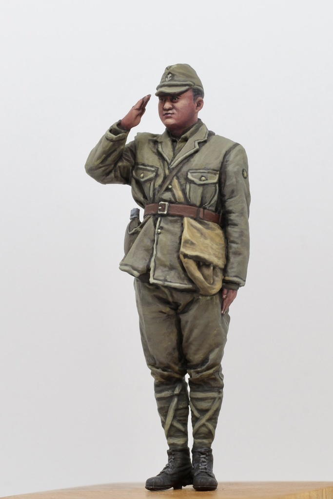 日本海軍第3種軍装「敬礼」3Dレジンフィギュア