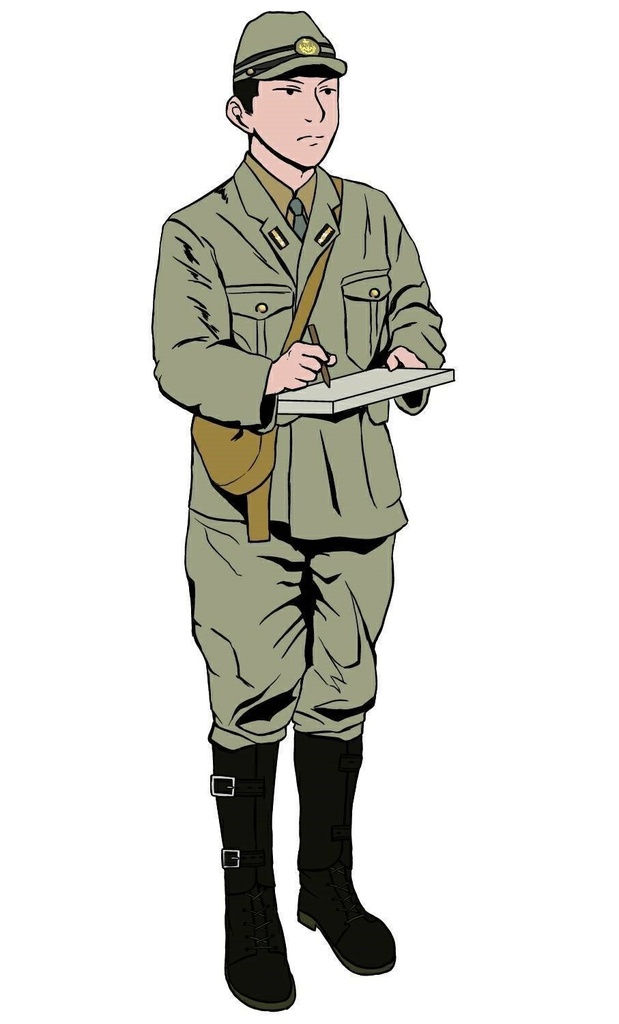 日本海軍第3種軍装「筆記」3Dレジンフィギュア