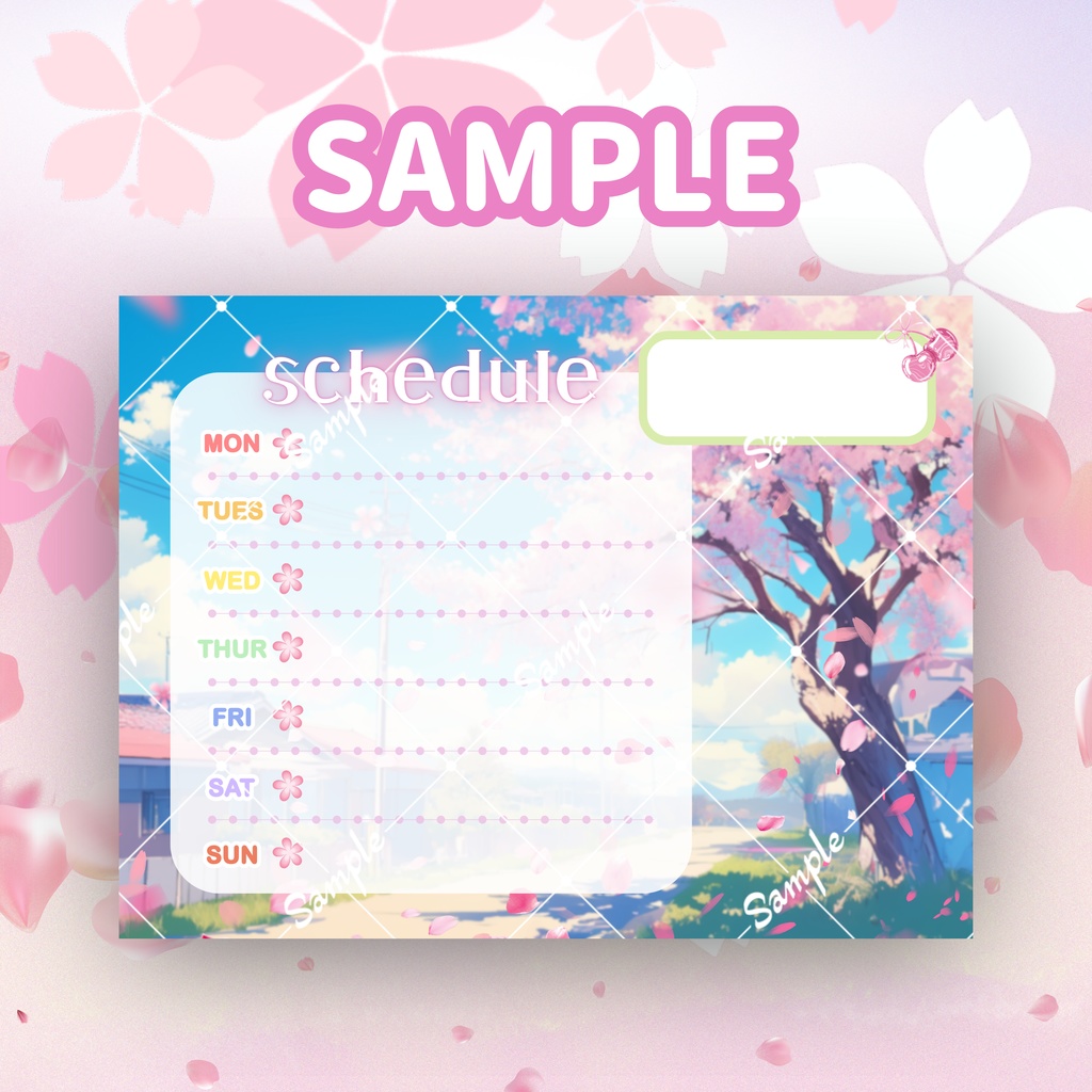 ⭐︎スケジュール表テンプレ(新生活の始まり)