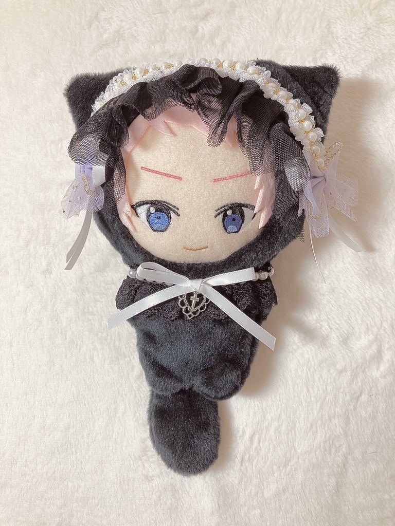 16cmぬい服 黒猫の着ぐるみ
