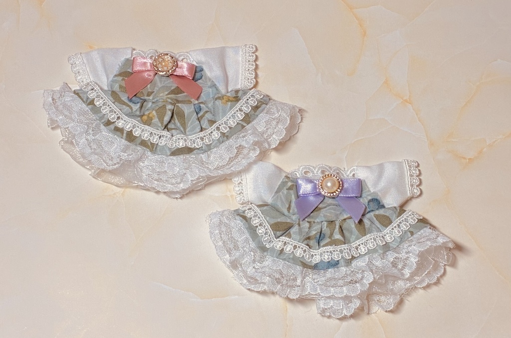 16cmぬい服 コスマス パステルリボンワンピース