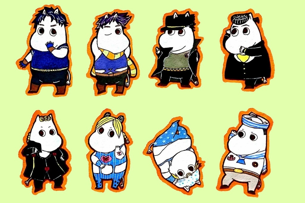 JOJO×MOOMINシールセット