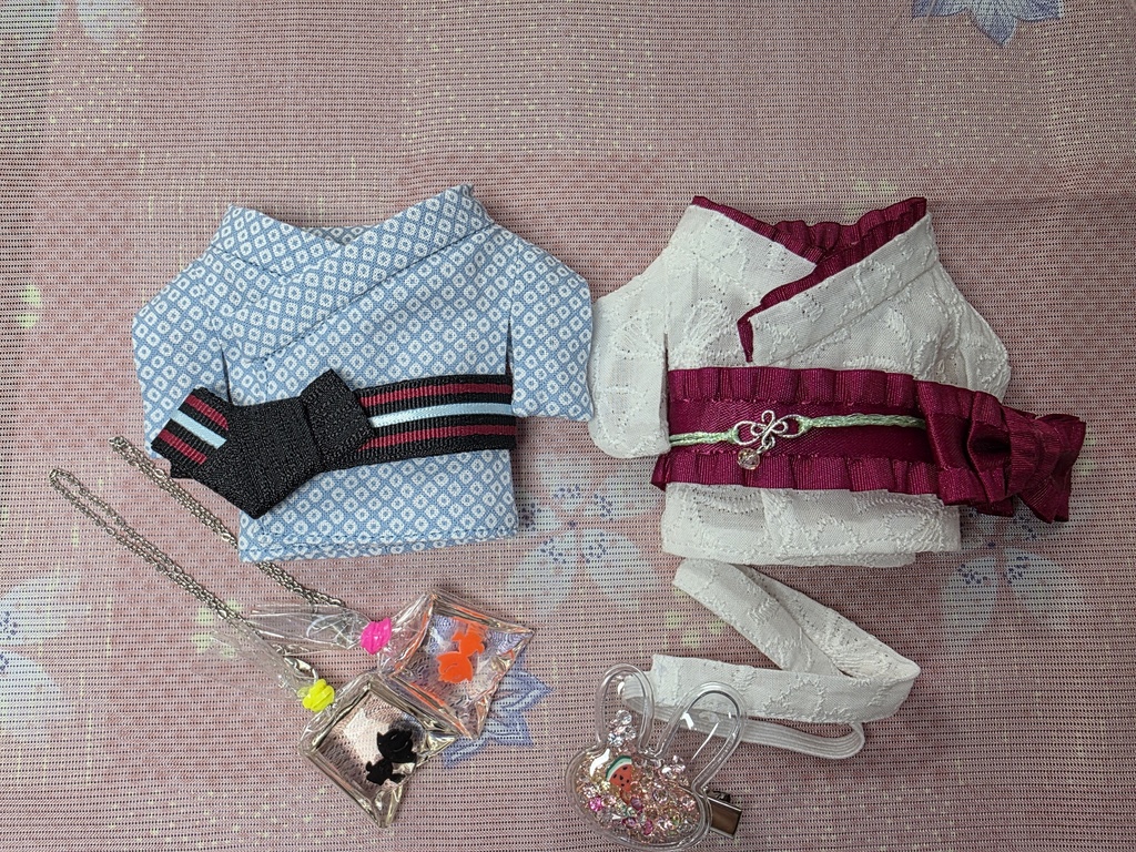 16cmぬい服 GS 浴衣+金魚のポシェットセット