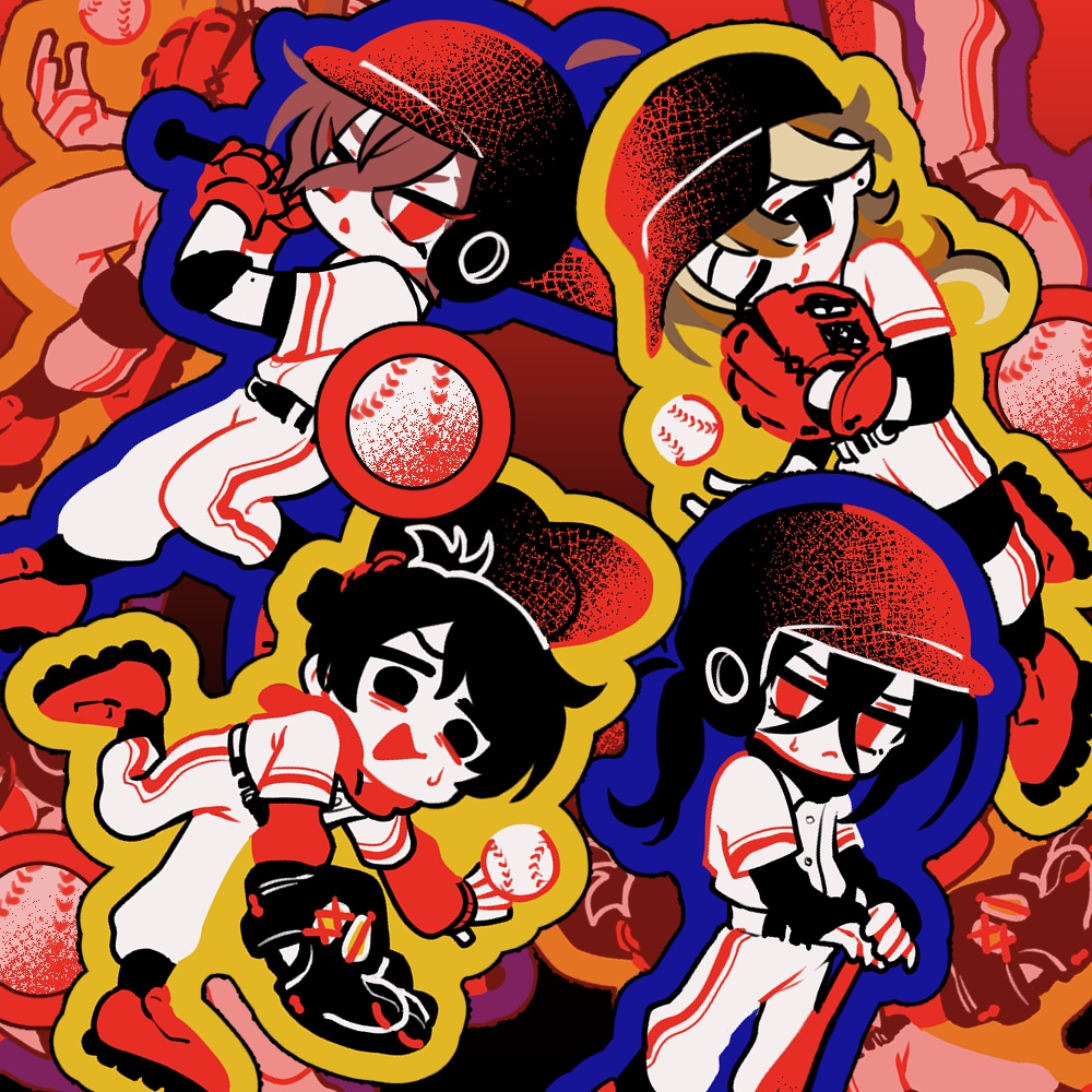 野球！　〈アクリルキーホルダー〉