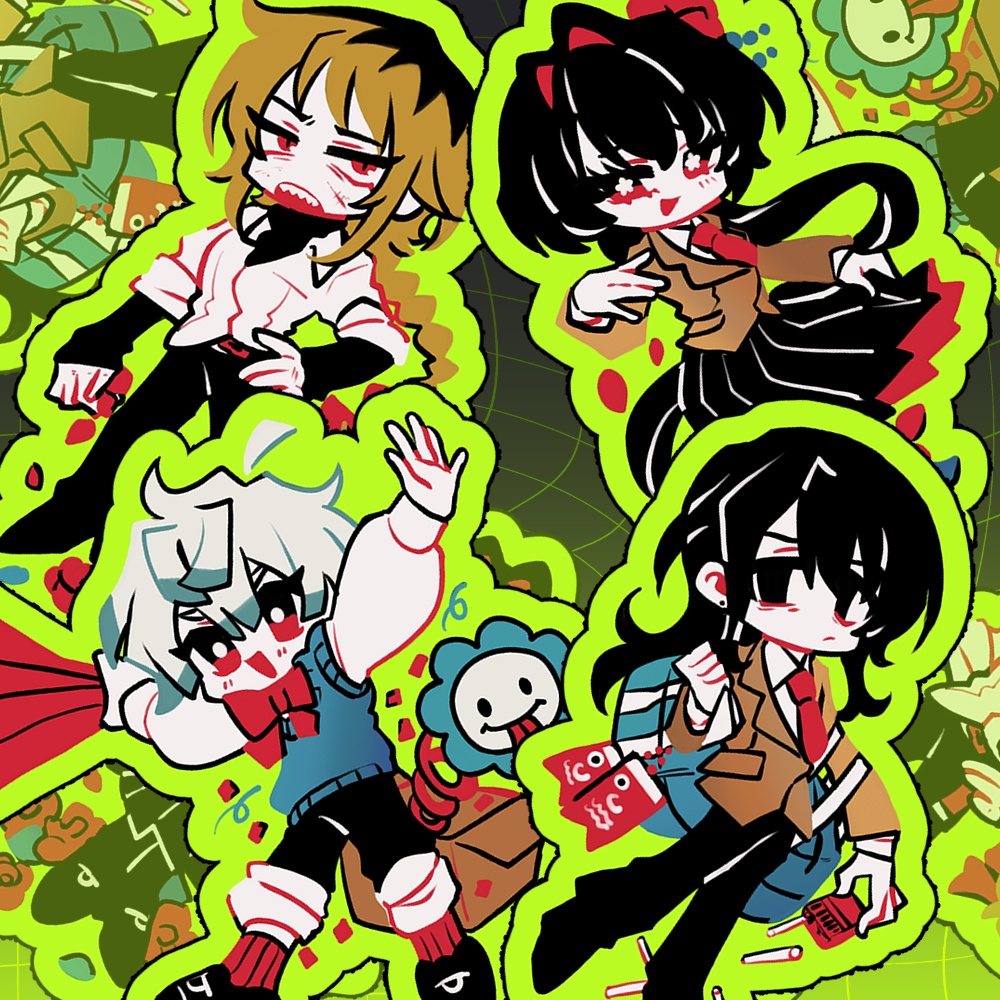 学パロその③　〈アクリルキーホルダー〉