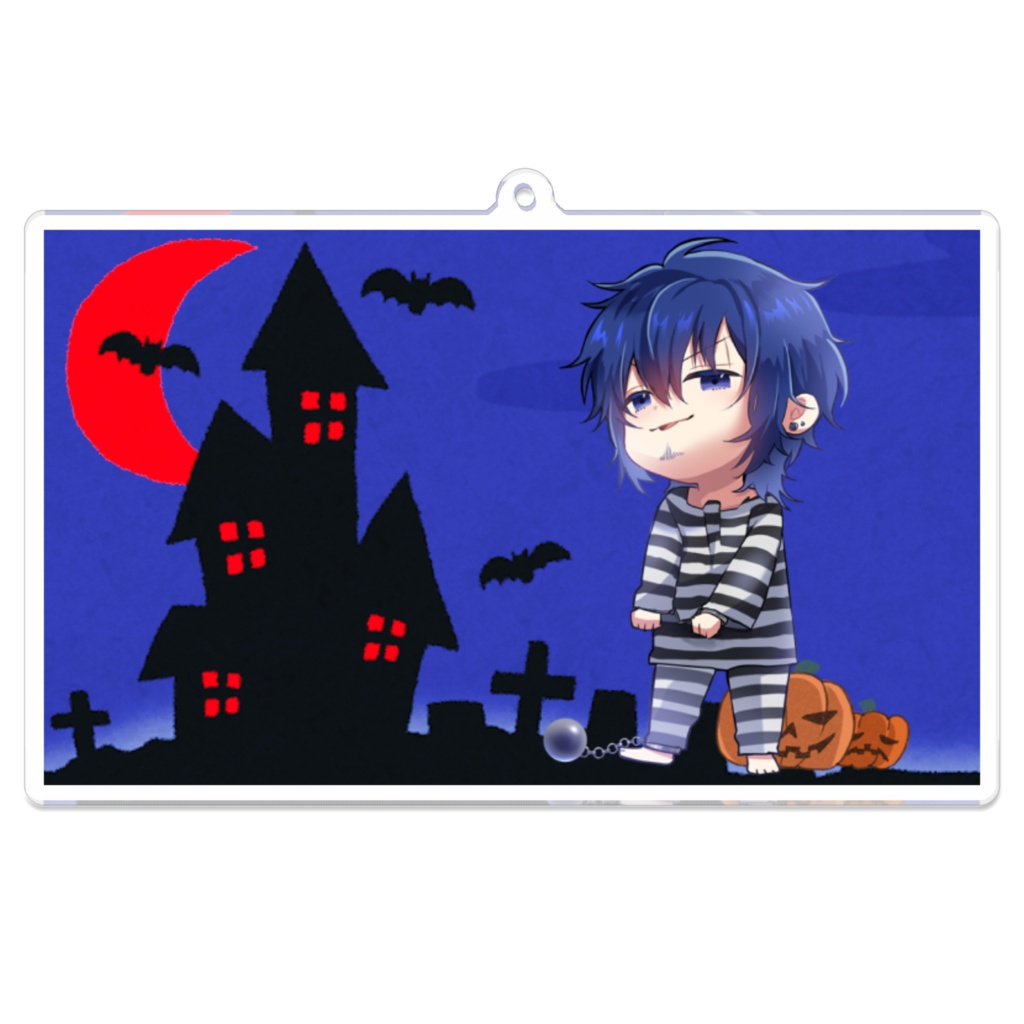 2024 狙ノ塚善 ハロウィンSDアクリルキーホルダー（背景B）