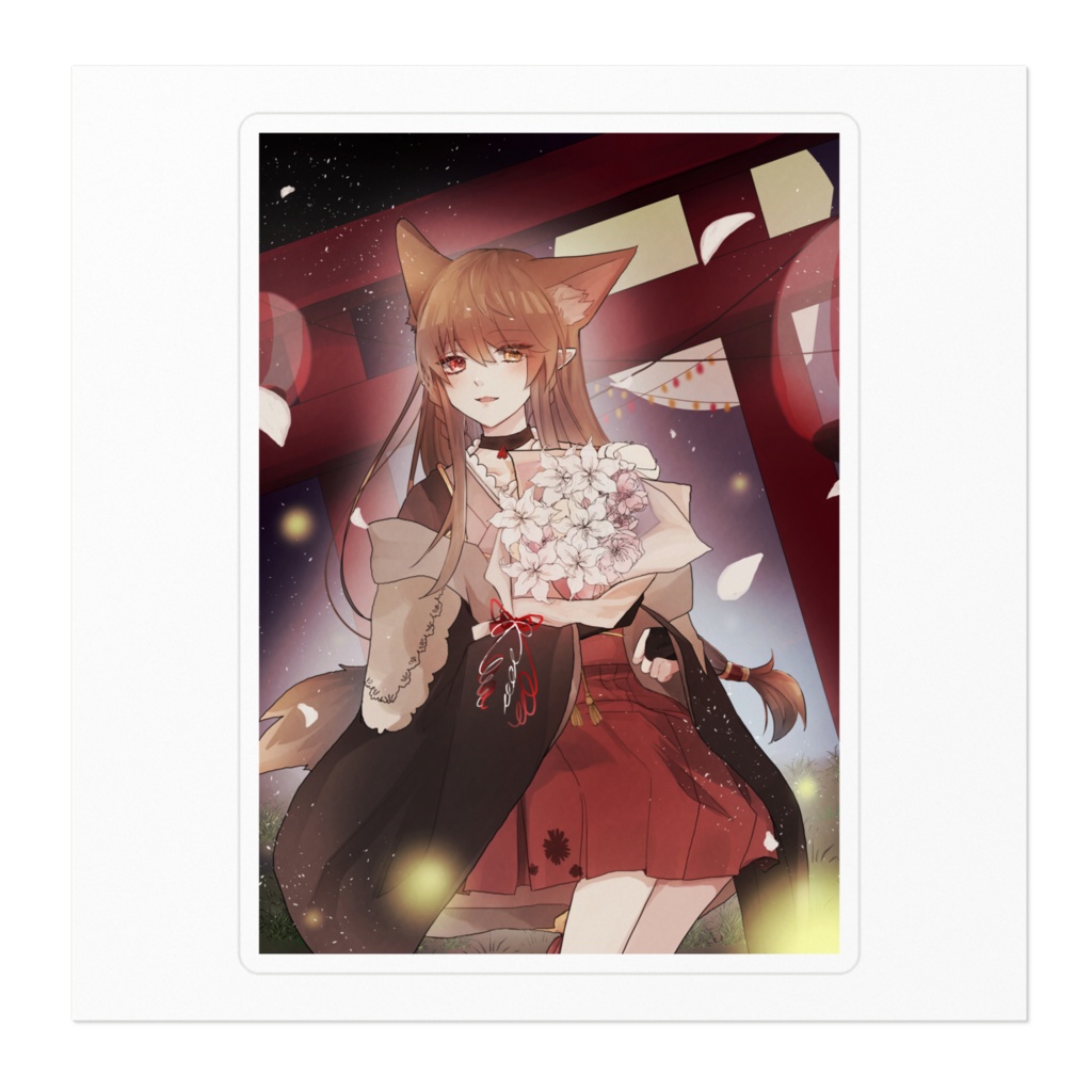 妖鬼水晶 ステッカー