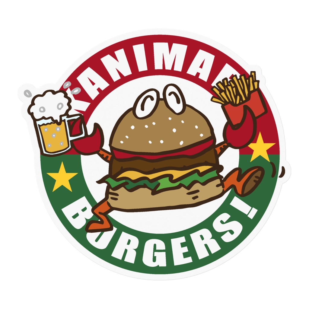 カニ丸くんの「ステッカー」