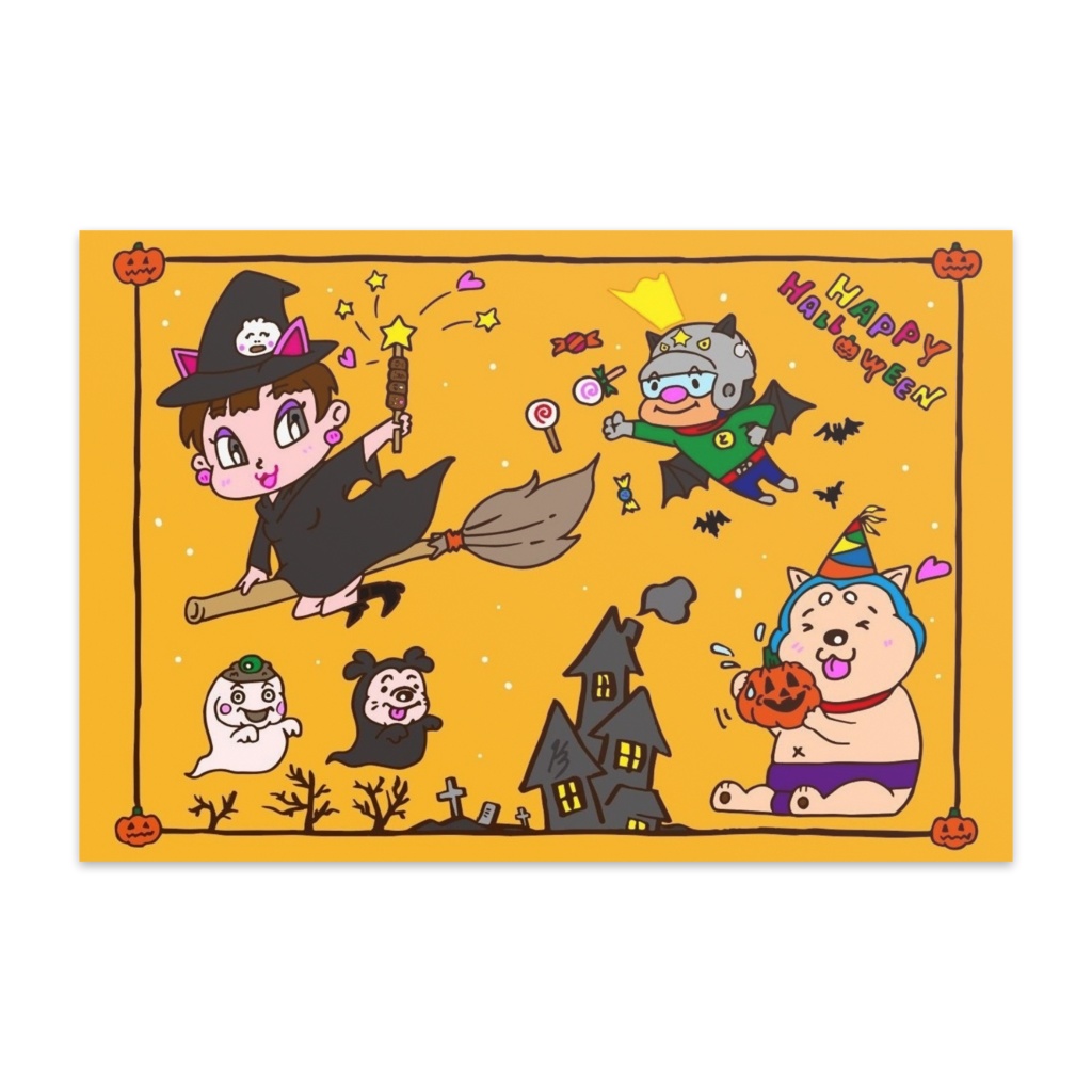 ハロウィン用ポストカード（10枚入り）