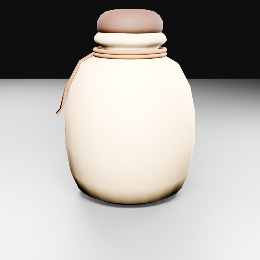 【3Dモデル】古風な酒瓶 / Old-fashioned Sake Bottle(OBJ・LWO)
