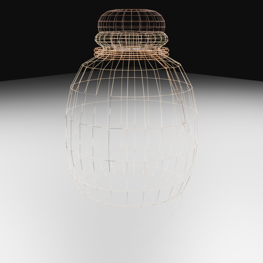 【3Dモデル】古風な酒瓶 / Old-fashioned Sake Bottle(OBJ・LWO)
