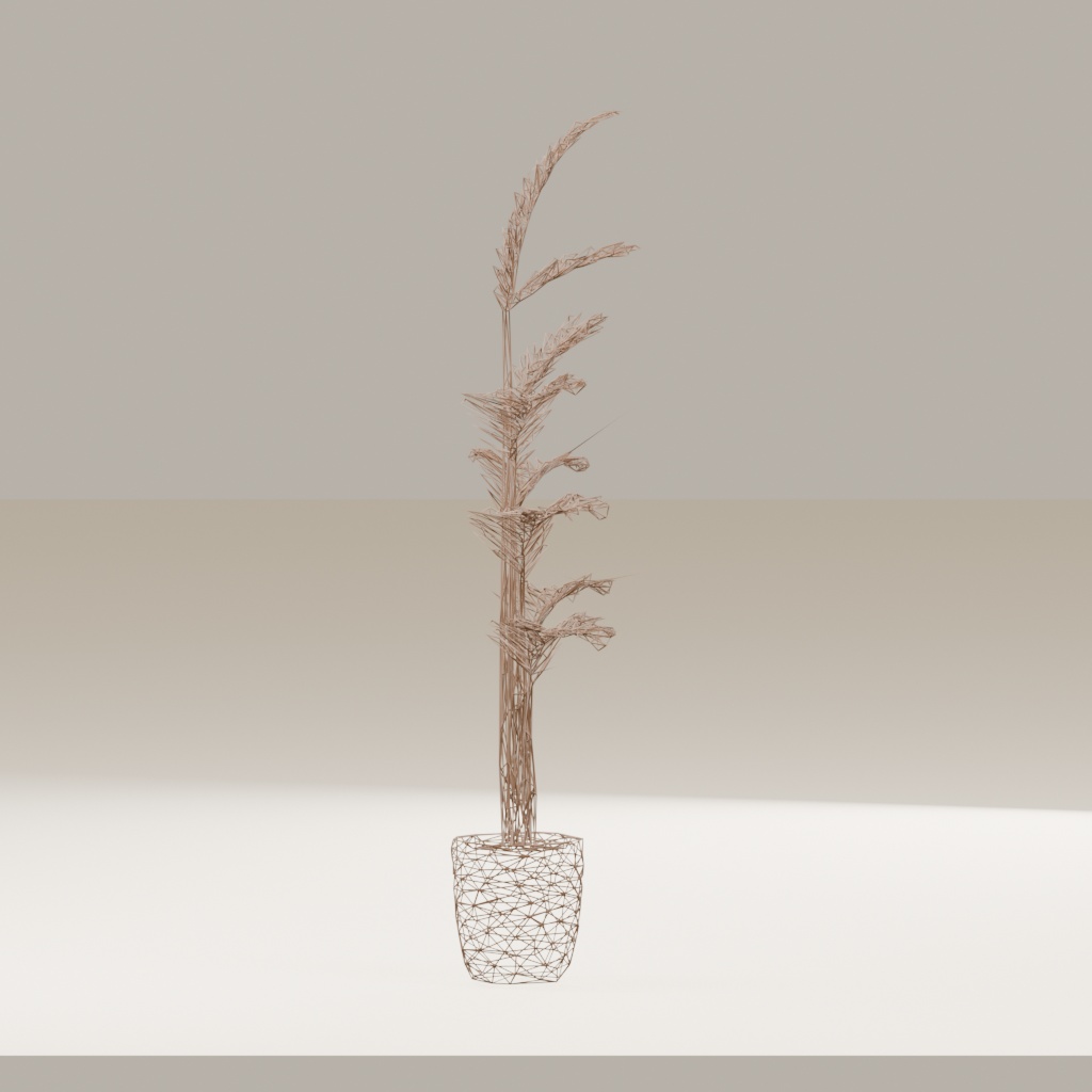 【3Dモデル】観葉植物 / areca palm アレカヤシ(OBJ・LWO)